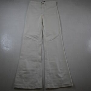 J Brand 30 Tailored Flare White Stretch Denim Womens Jeans